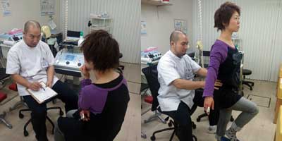 問診の際には、ご自身の症状や希望を先生にお伝えください。出来るだけご希望に沿うように、先生がメニューを考えてくれます。