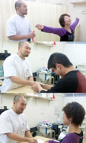 施術後についてだけでなく、日常生活で行う運動や改善点について、先生がアドバイスいたします。